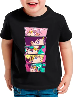 Produktbild von BaumwolleCloud Pretty Sailor Bunch Kinder T-Shirt anime manga cosplay crystal