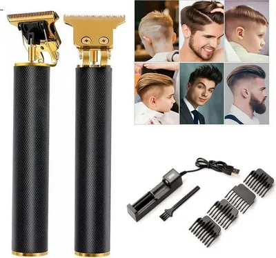 Produktbild von Profi Haarschneidemaschine Haarschneider Bart Trimmer Rasierer Hair Clipper USB, Mit 4 x Begrenzungskamm Schwarz