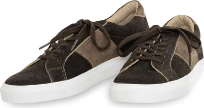 Produktbild von Herren Sneaker Modell ASKOT aus Leder in den Farben Hellbraun und Braun