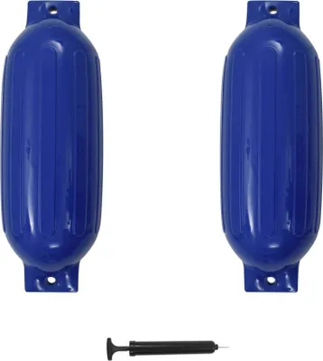 Produktbild von Bootsfender 2 Stk. Blau 69 x 21,5 cm PVC 92379