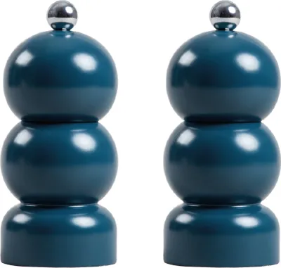 Produktbild von HOMLA 2er-Set SPICE BUBBLE Mühle dunkelblau 12 cm