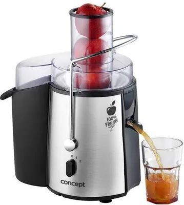 Produktbild von Concept LO7027, Zentrifugal-Entsafter, Schwarz, 16800 RPM, 1,8 l, 1 l, Edelstahl