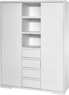 Produktbild von Schardt Kleiderschrank mit 2 Türen Maxx White - Maße: 139 cm x 191 cm x 53 cm - Farbe: Weiß, 06 863 52 02
