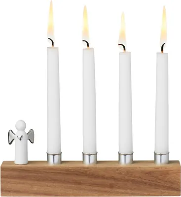 Obrázek produktu pro Malý adventní svícen s porcelánovým andílkem