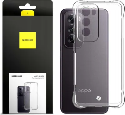 Immagine prodotto di SPACECASE Custodia in silicone antiurto per Oppo Reno 12 5G trasparente