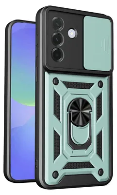 Obrázek produktu pro Techsuit – pouzdro řady CamShield s posuvným krytem fotoaparátu pro Samsung Galaxy A37 5G – zelené