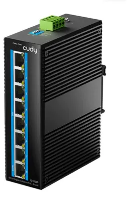 Zdjęcie produktu dla Przełącznik Cudy IG1008P Przemysłowy 8-portowy przełącznik 10/100/1000M PoE+ 65W