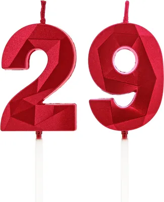 Immagine prodotto di Candeline per torta di compleanno, numero 29