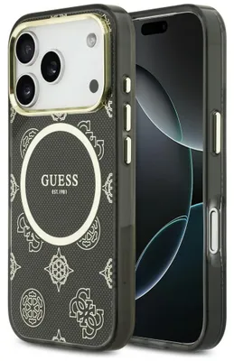 Obrázok produktu pre Puzdro Guess IML Peony Dot MagSafe pre iPhone 17 Pro - čierne