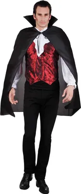 Produktbild von Cape Bloodlust Teufel Umhang schwarz Karneval Halloween Kostüm 120cm