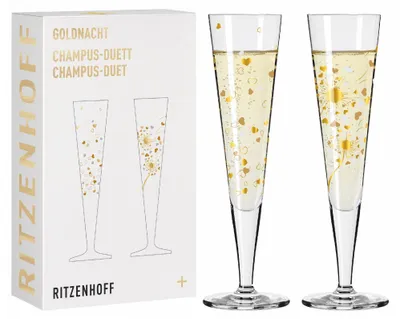 Produktbild von Goldnacht Champagnerglas-Set F24 Von Ana Vasconcelos