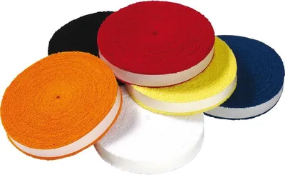 Image de VICTOR Badminton Tennis Squash - Rouleau de ruban adhésif de 12 mètres, grip en tissu éponge, noir