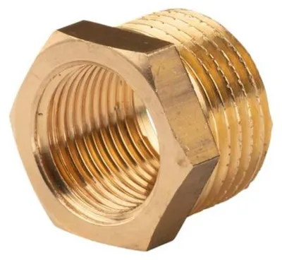 Produktbild von Messing Gewinde-Fitting Reduzierstück mit 1/2'AG - 3/8'IG