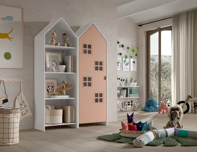 Produktbild von VIPACK - CASAMI BRUGES Set 2-tlg. best. aus: Regalschrank, Schrank 1-trg. mit Front in Pink