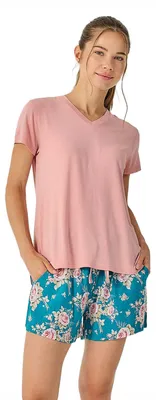 Produktbild von J&J Brothers Damen-Sommerpyjama mit kurzen Ärmeln JJB35