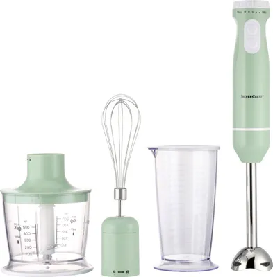 Produktbild von SILVERCREST 3 in 1 Stabmixer-Set Mixer stufenlos einstellbar 600 Watt mint