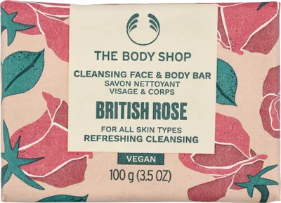 Produktbild von The Body Shop British Rose Cleansing Face & Body Bar