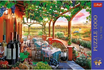 Produktbild von Trefl, Tea Time Italienisches Weingut, 1000 Teile Premium Plus Puzzle