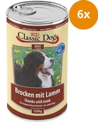 Produktbild von BTG Classic Dog Dose Brocken mit Lamm 1250 g