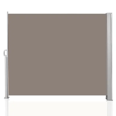 Immagine prodotto di Tenda laterale TolleTour estensibile per balcone antracite protezione solare cassonetto completo protezione dalla vista marrone 160x300 cm