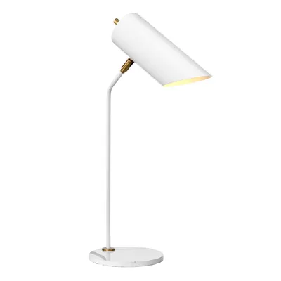 Immagine prodotto di Lampada da tavolo in ottone bianco Quinto E27 8W Elstead spotlight