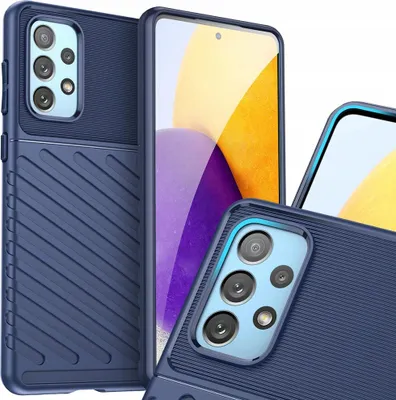 Image de Thunder Case Étui souple blindé Samsung Galaxy A73 Bleu