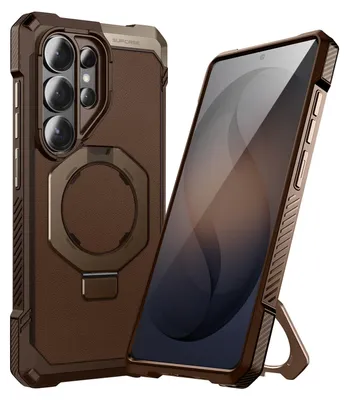 Produktbild von Supcase, MagSafe Hülle S26 Ultra Unicorn Beetle Grip Militärstandard 4,5m, Braun