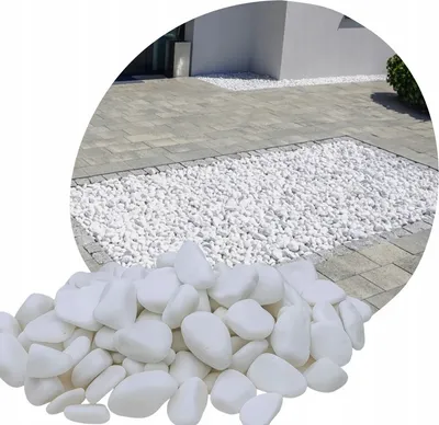 Produktbild von Thassos Zierkies 1–2 cm 5 kg – Weißer Marmorstein aus Griechenland für Garten und Innenräume