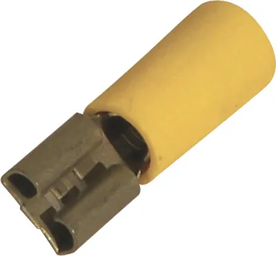 Image de Cosse Plate Femelle 6,3 Mm Jaune (2 à 6 Mm²)