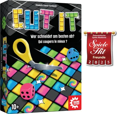 Produktbild von Game Factory 646063 Cut it, innovatives Würfelspiel