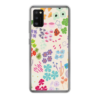 Produktbild von MuchoWow® Handyhülle Schutzhülle Hülle für Samsung Galaxy A41 Blume - Muster - Anemone Silikon Softcase Handy Hülle - Mobiltelefon