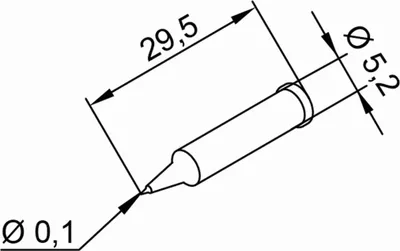 Produktbild von ERSA Lötspitze-ERSADUR, bleifrei, 0.1mm