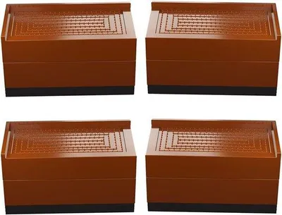 Obrázek produktu pro Famanu sada 4 kusů podstavců pod nábytek – výškově nastavitelné až do 15 cm – vhodné pod postel, stůl, židli, lavici