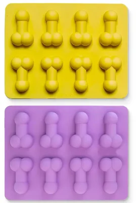 Produktbild von Mini-Eiswürfelformen aus Silikon, 2 Stück, wiederverwendbar, mit 8 Fächern