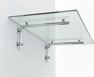 Produktbild von Glaszentrum Hagen 120x90 cm Glasvordach Klar V2A-L