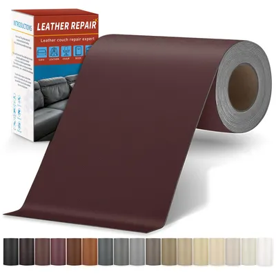 Produktbild von Leder Reparatur Set - Selbstklebendes Kunstleder-Flicken-Set zur Oberflächenreparatur