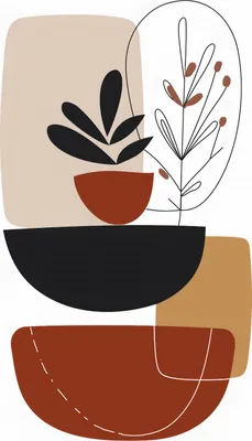 Produktbild von Plakat 61x91,5cm Botanische Abstraktion