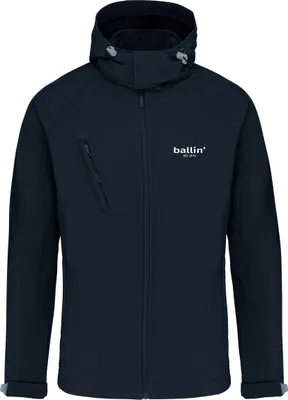 Produktbild von Ballin Est. 2013 Softshell Hooded Jas  Blau - Große S