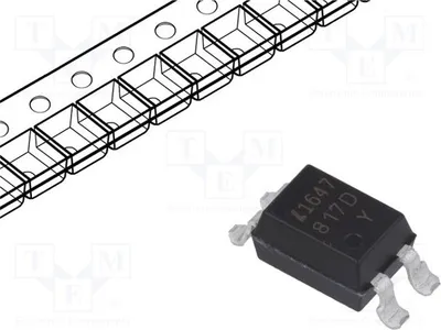 Obrázok produktu pre 5 optokopplovačov, kanály: 1, napätie: 35V, LTV-817S-TA1-D, optokopplovač – výstup, SMD