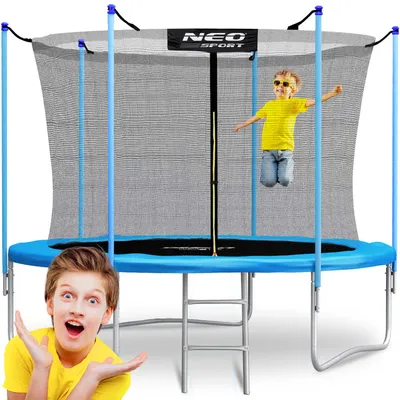 Immagine prodotto di Trampolino da giardino 10ft/312cm con rete e scala per interni