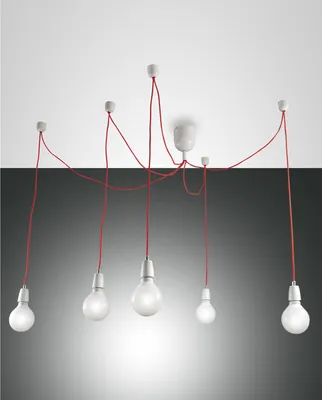 Produktbild von Fabas Luce Pendelleuchte Blog E27 Ø120mm Weiß 5x60W