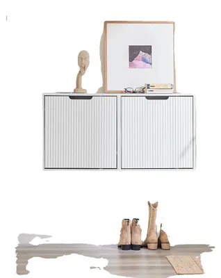 Produktbild von Schuhschrank, Kippstabilität, schlankes Design, WEISS