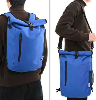Zdjęcie produktu dla vidaXL Torba rowerowa niebieska 31 x 13 x 58 cm poliester