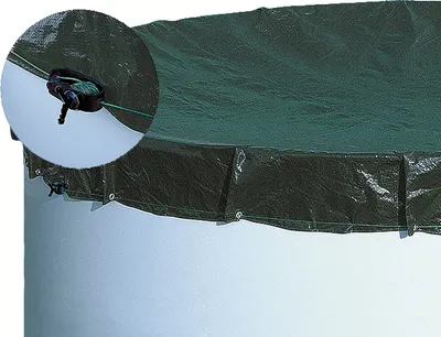 Produktbild von PE Abdeckplane rund Ø 2,50 m Pool Abdeckung Schwimmbecken