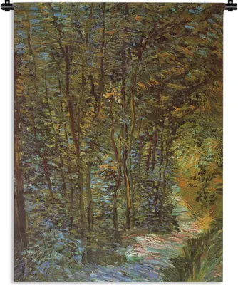 Produktbild von MuchoWow® Wandteppich Wandbehang In den Wäldern - Vincent van Gogh 60x80 cm Tapisserie Dekoration Wandtuch - Decke - Wandtücher - Wohne