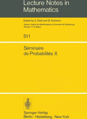 Produktbild von Séminaire de Probabilités X