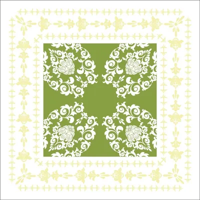 Produktbild von Deckchen Pascal in Lindgrün, Tissue 9-lagig, 90 x 90mm, 250 Stück - Mank