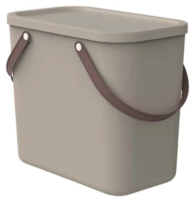 Produktbild von Rotho Aufbewahrungsbox mit Deckel 25L Albula - Kunststoffbox 40 x 23,5 x 34 cm - Stapelbox mit bequemen Griffen - Regalbox aus robustem Kunststoff