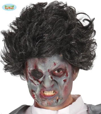Produktbild von graue Zombie Perücke für Herren