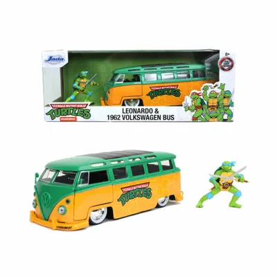 Produktbild von Teenage Mutant Ninja Turtles Diecast Modell 1/24 1962 VW Bus Leonardo